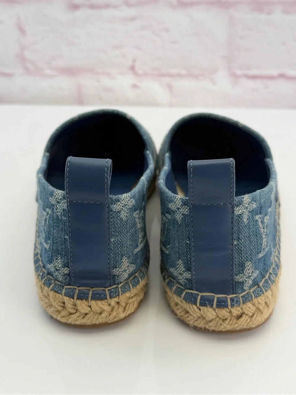 Louis Vuitton Women's Starboard Denim Espadrille Slip-Ons 36.5